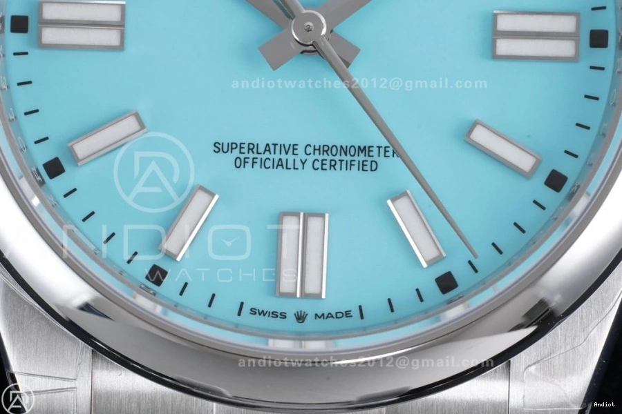 Tiffany SportInspired Perpetual Edition V Oyster VSF 41mm 904L Blue Steel 947 DD3230 124300 Dial Best 1:1 0807